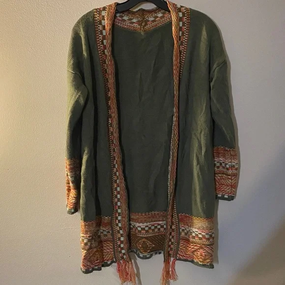 SHEIN White Puff Sleeve Blouse with Argyle Crop Overlay - Brown, Black, White - Picture 5 of 7